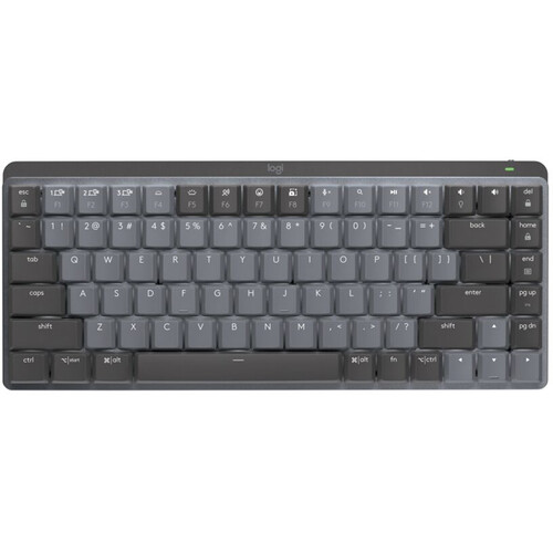 Logitech MX Mechanical Mini Wireless Keyboard (Gray, Tactile Quiet)