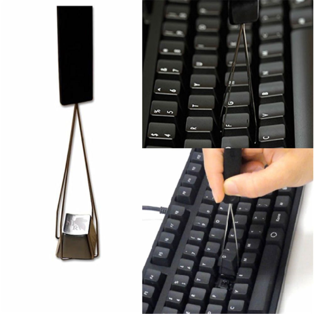 New Simple Mechanical Key Cap Puller Metal Keyboard Remover Cleaning Tool