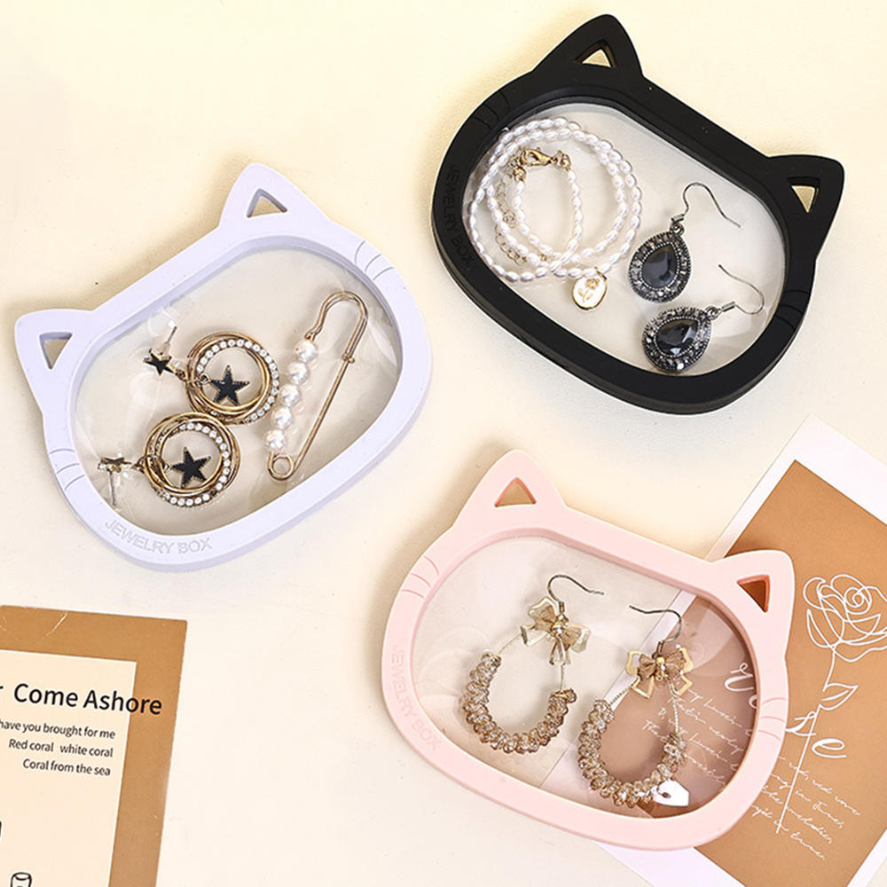 Pe Film Jewelry Box Pe Film False Nail Packaging Cute Portable Jewelry Display for Women Girls Gift Organization Personal Use
