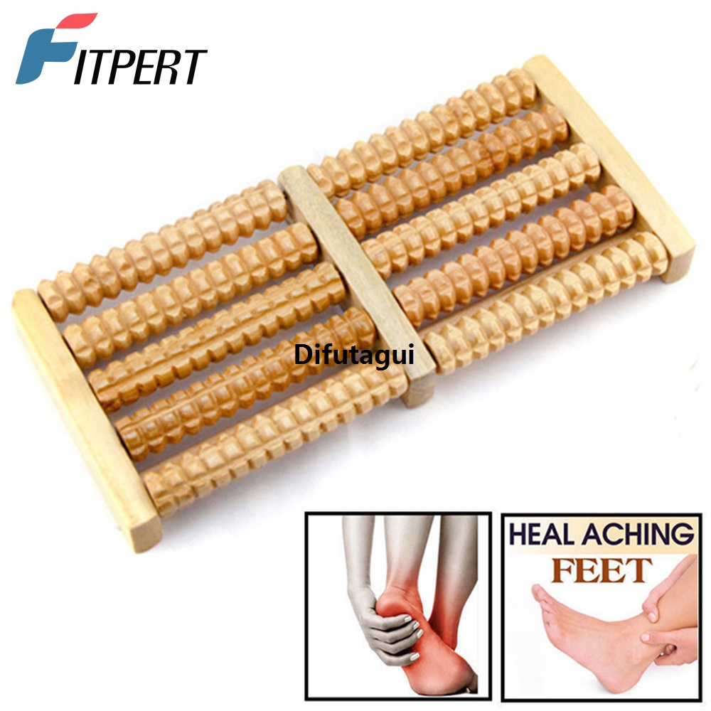 Difutagui 1 Piece Wooden Foot Roller Wood Care Massage Reflexology Relax Relief 2025 Massager Spa Gift Anti Cellulite Foot Massager Care Tool