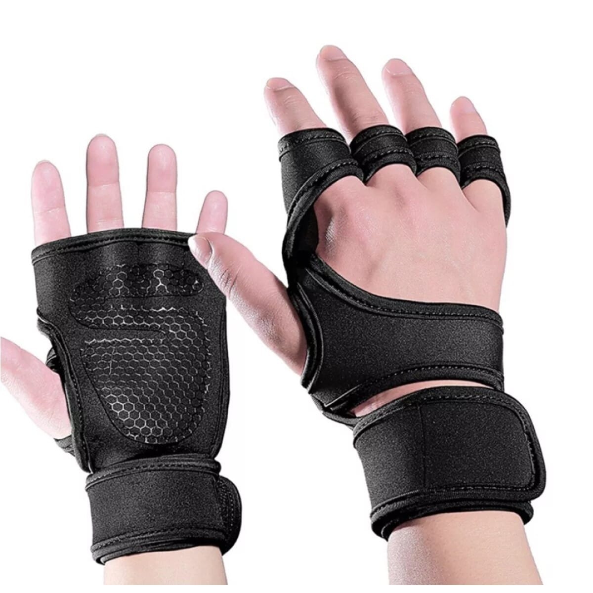 Workout Fitness Gym Gloves With Wrist Support Grip