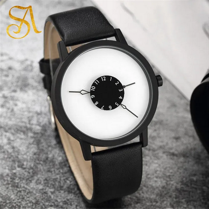 PAIDU Black Strap Round Shape White Dial Fancy Watch For Women - Sold By Watch House