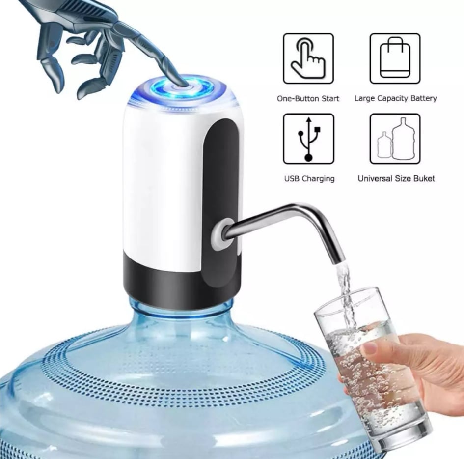 Electric Rechargeable Usb Charging Pump For Water Jar