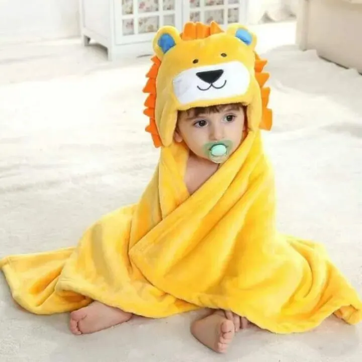 Baby Towel With Hood, Towel /bathrobe For Kids - For Babies | New Born Babies's Bathing Towels | Baby Infant Care |