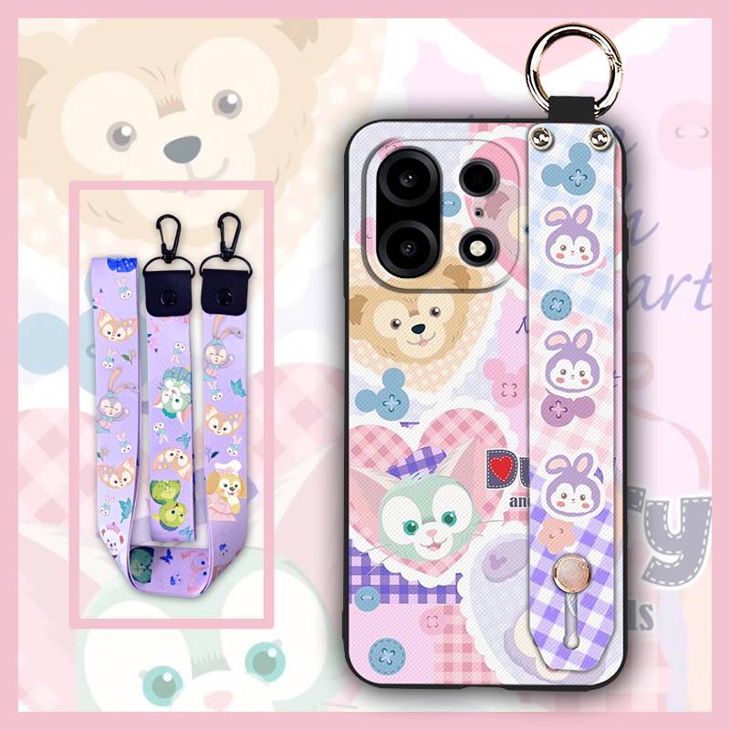 Wristband Shockproof Phone Case For 1+Turbo 6X Pro/OnePlus TurboX6Pro Phone Holder Silicone Waterproof Kickstand Cartoon