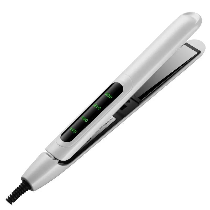 New style Professional Hairdressing E Curling Iron, Hair Straightener, Home Salon Dual Purpose Mini Hair Straightening Iron Anion Hairstyling Tool