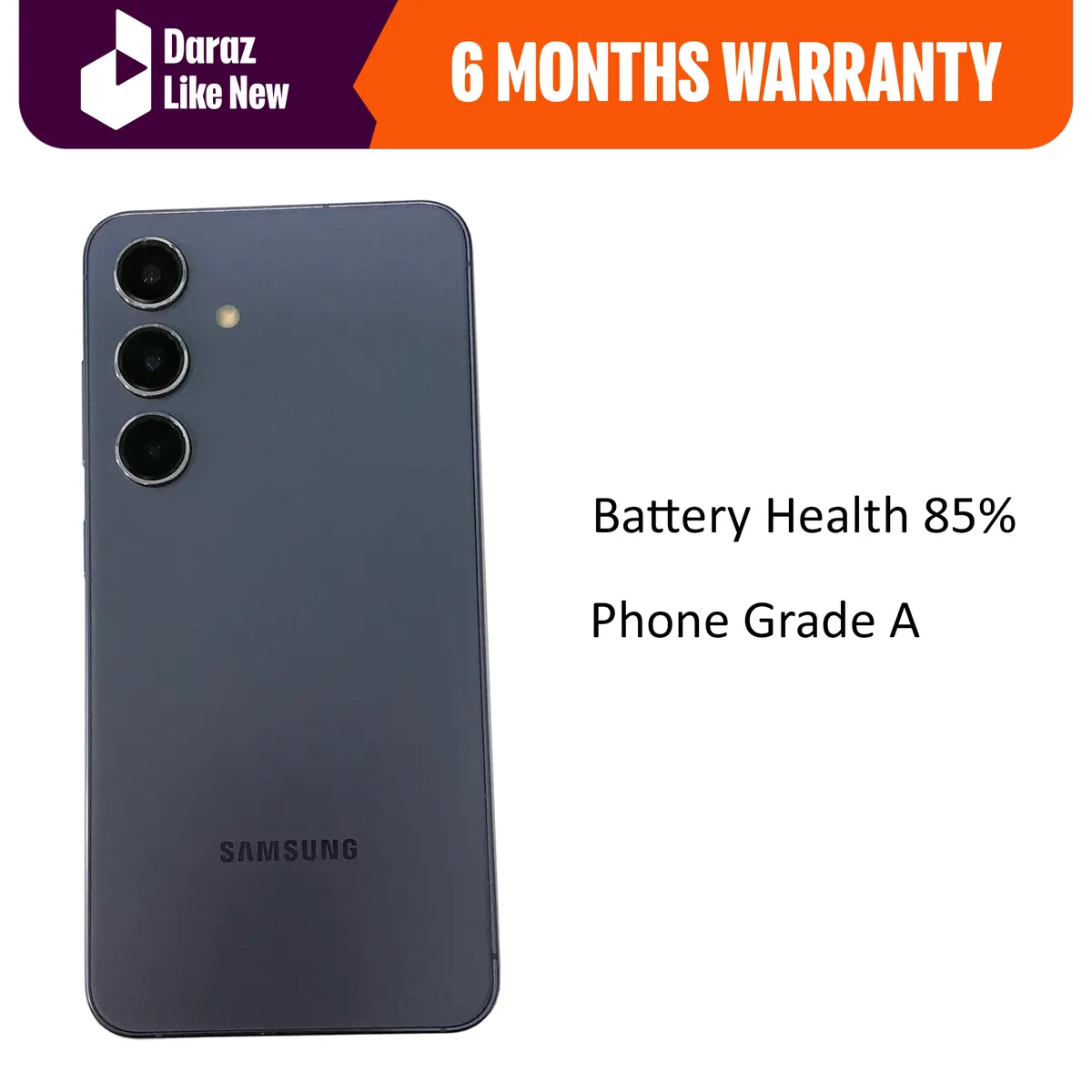 ( Renewed ) Samsung Galaxy S24 - 8/256 GB Cobalt Violet - NTA / MDMS Approved - image 1