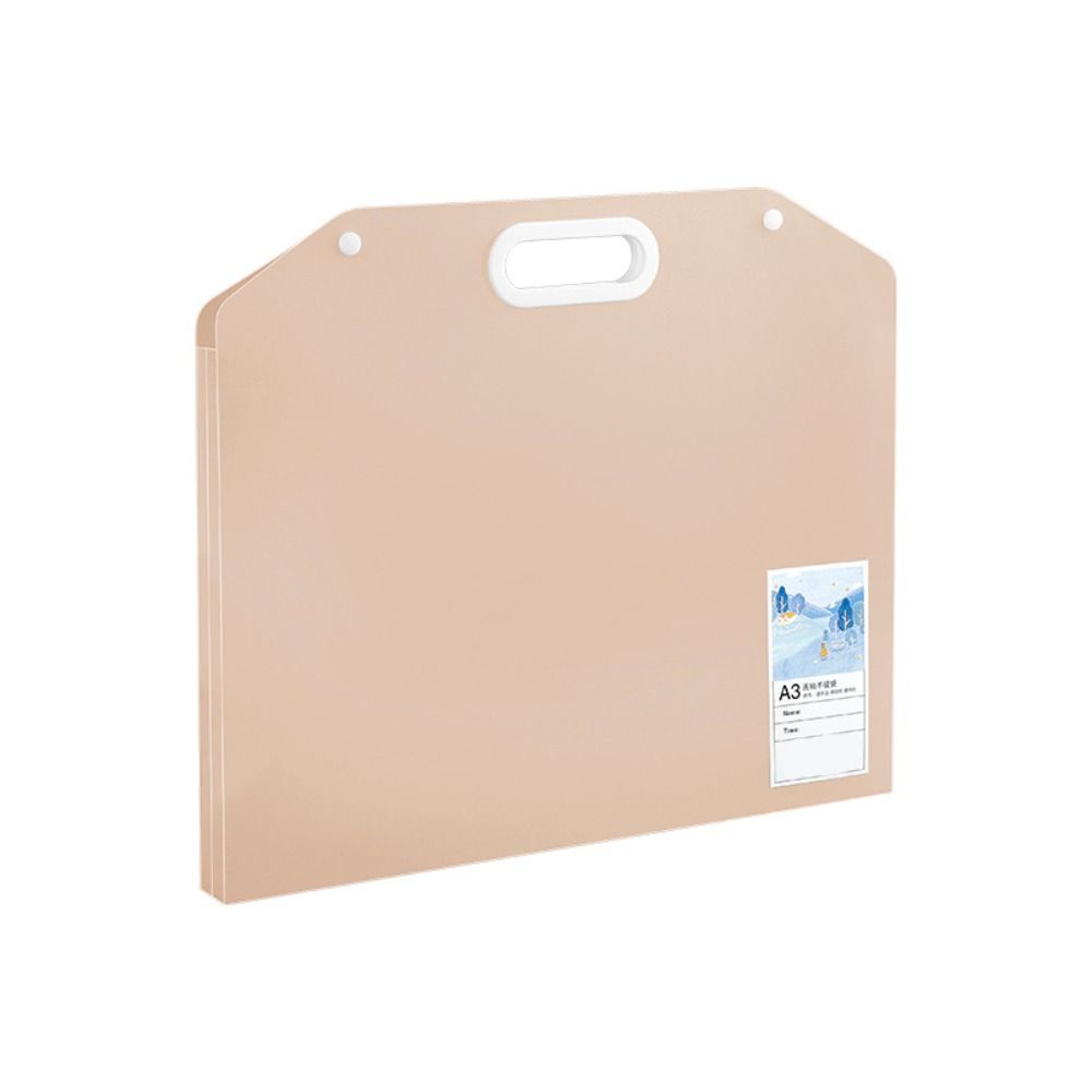 High Quality A3/4K File Folder Portable Waterproof Picture Album Drawing Paper Collection Book School Office