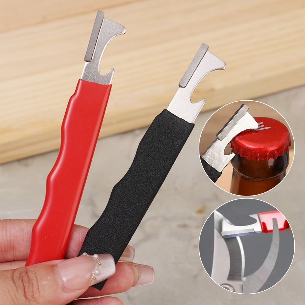 Portable Multifunctional Garden Tool Sharpener Carbide Mini Handheld Sharpener Quick Grinding Aid for Keeping Pruners Blades Acute