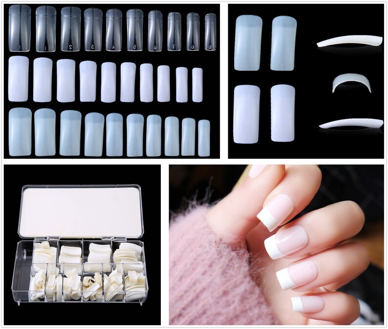 100 Pcs Fake Nails White