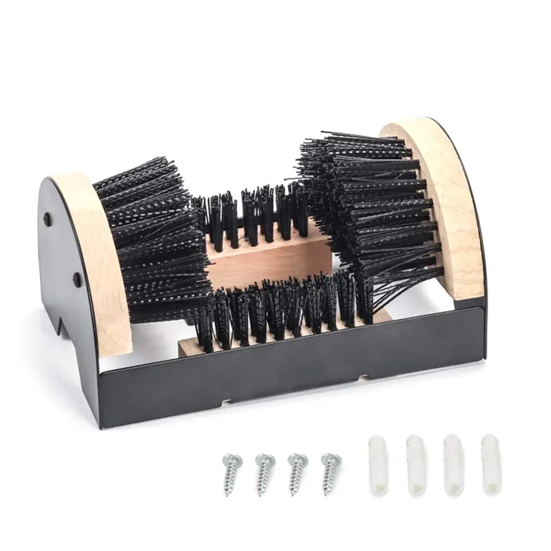 Boot Brush Indoor and Outdoor Cleaning Shoe Brushrs Nylon Silk Boot Brush All Weather Industrial Shoe Cleaner & Scraper Brush