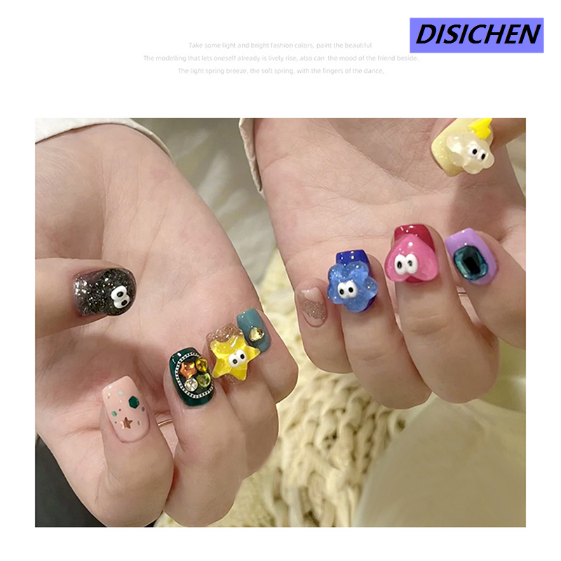 DISICHEN 【The Edge of Beauty】New 1Box 3D Cartoon Jewelry Charm Kit Kawaii Hello Kitty Kuromi Mymelody Craft Woman Nail Art Decoration Gift Yao tore