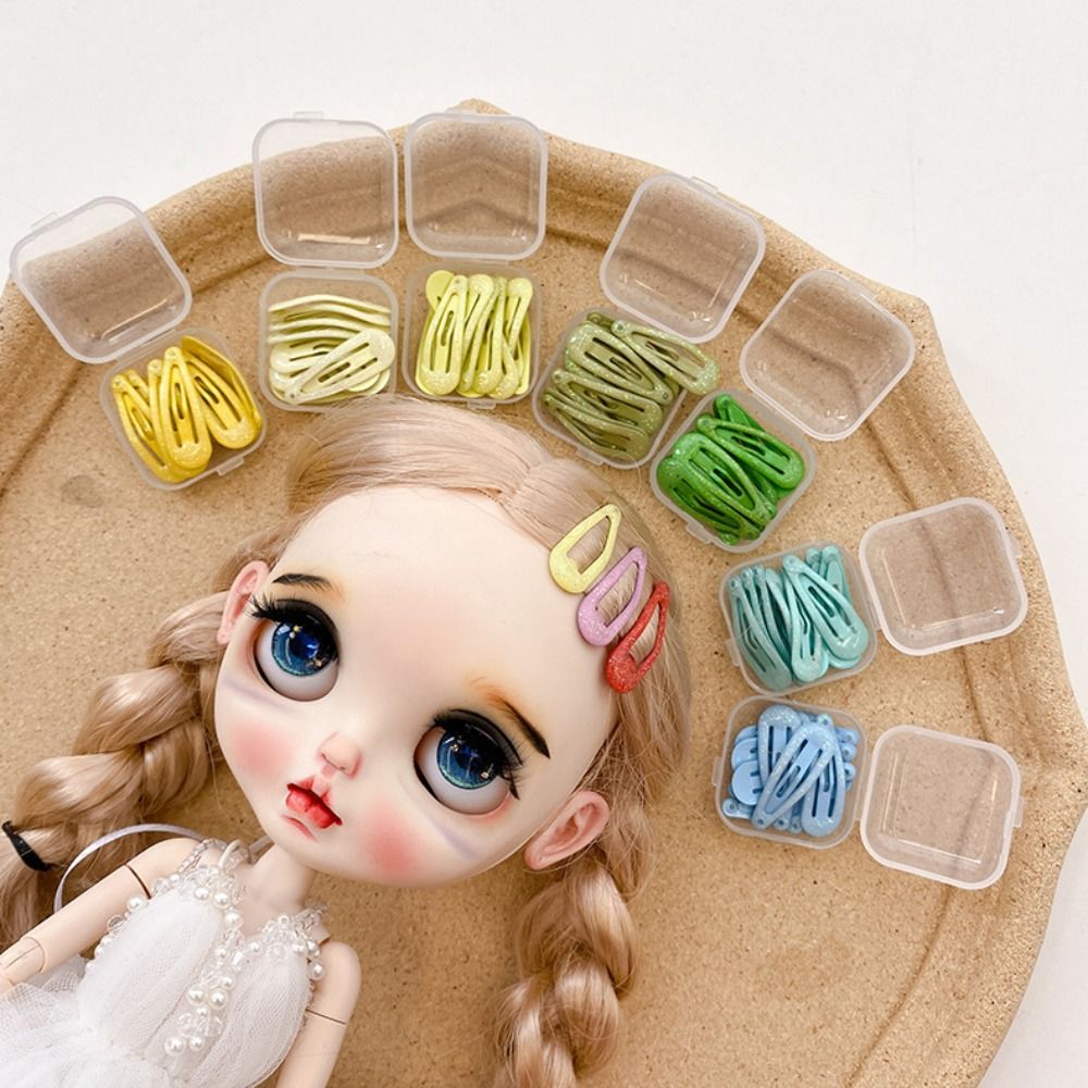 Mini Hair Clip Mini Blyth Hair Pins 3cm DIY Blyth Doll Accessories Colorful Glitter Candy Color Doll Hairpin Accessories Kids Gift