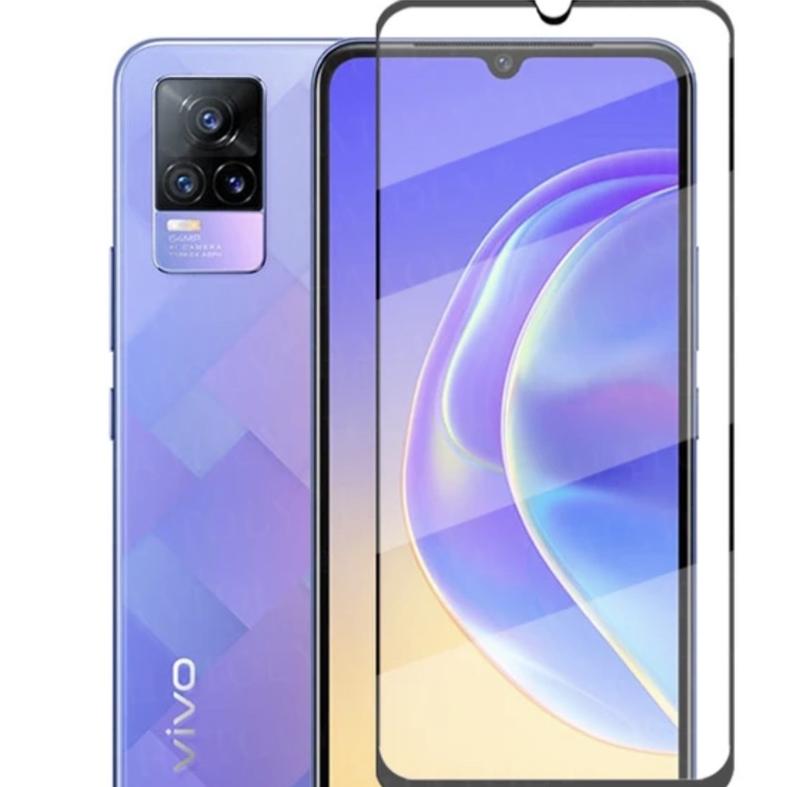 Vivo V21 Xmart 9D Full Glue Tempered Glass