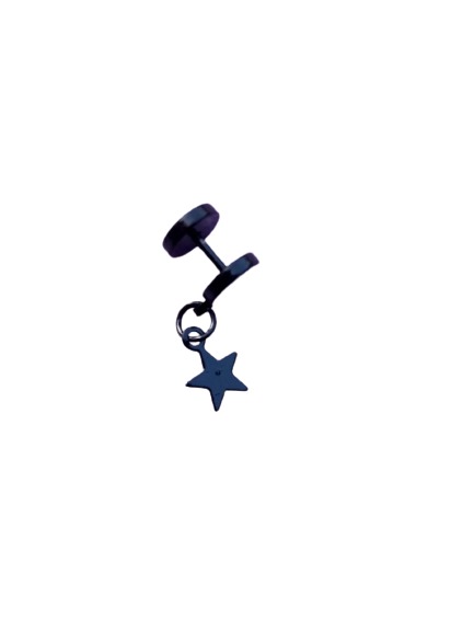 Unisex Fancy Ear Top With Drop Star (1 Pair = 2 Pieces) - Fashion |