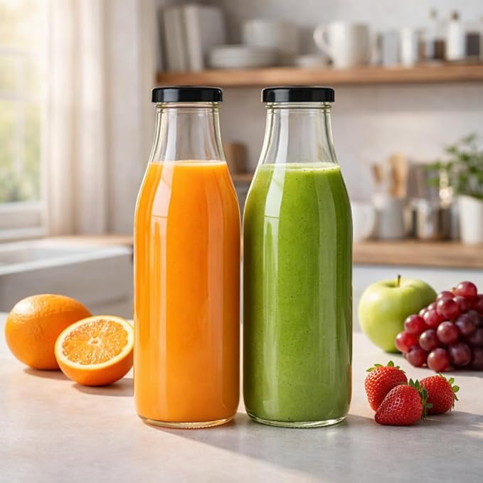 1 Liter Glass Water/Milk Bottle (pack of 1)