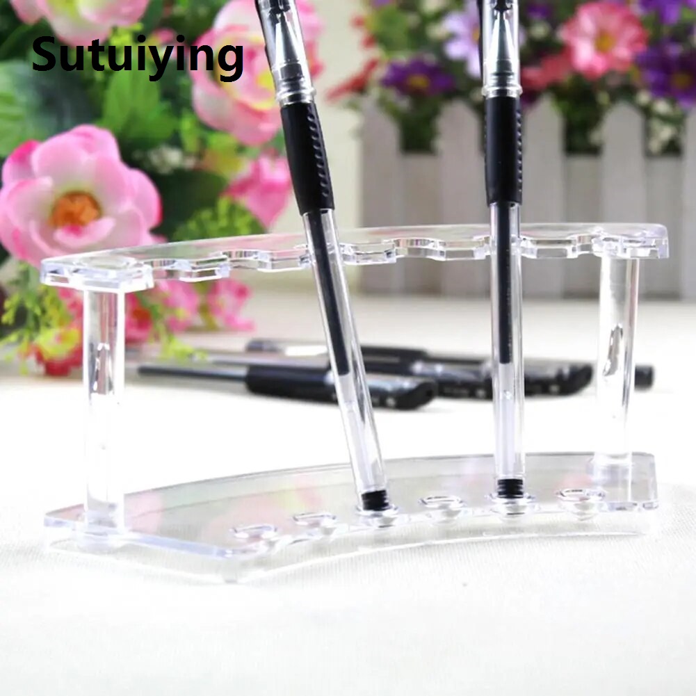 Sutuiying multi cleaning pen Excellent Mini Easy to Clean 6 Positions Pen Display Storage Stand for Shop Pencil Display Stand Pen Display StandTool Sets