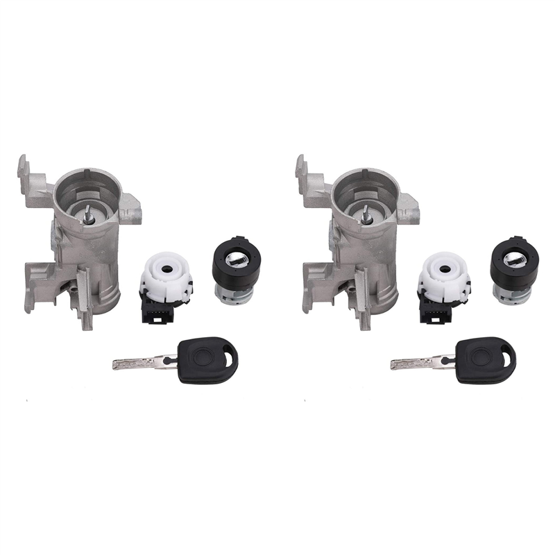 JINMY 2X Car Ignition Barrel Door Lock Ignition Switch Lock for SEAT 1K0905851B 1K0905851A 1K0905851 30936044