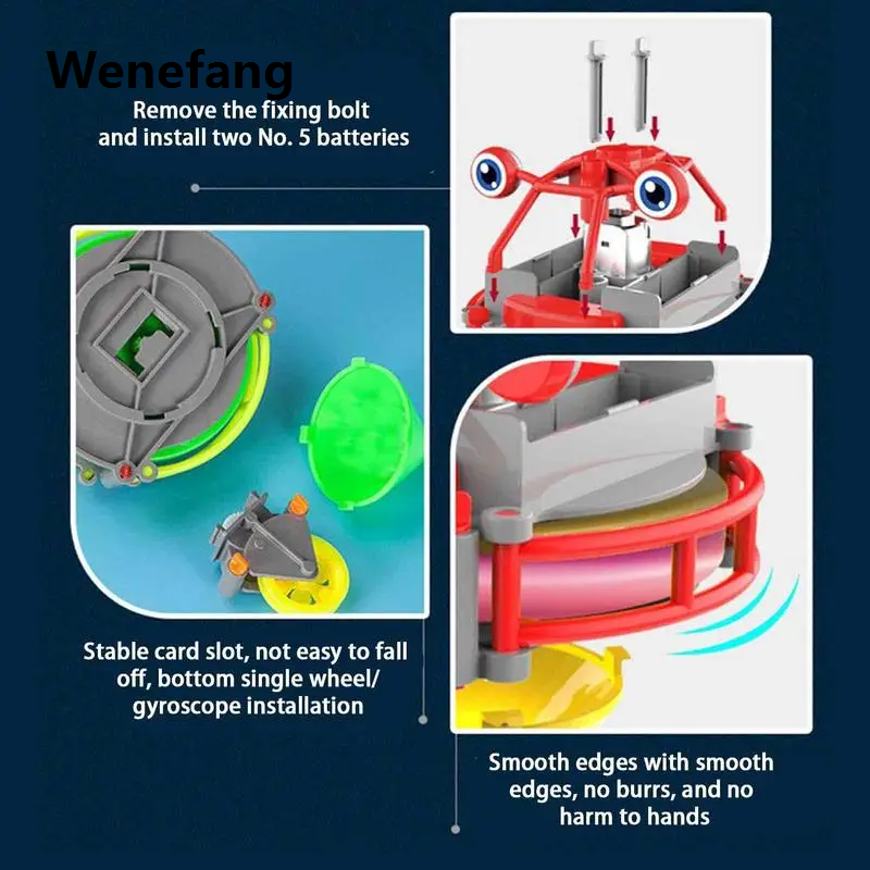 Wenefang Creative Magical Tumbler Unicycle Fidget Spinner Tightrope Walker Fifty percent discount Balance Gyroscope Interesting Electric Toys For Children Gifts