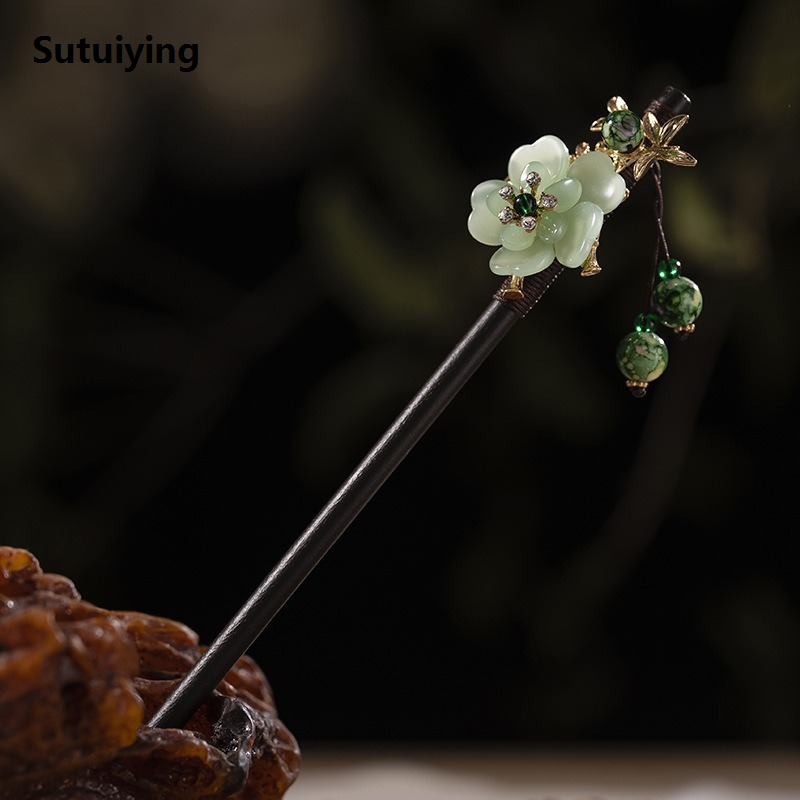 Sutuiying China antique hairpins, tassels, wooden hairpins, headdresses, Bargain price elegiac hair, and ancient costume hairpins.