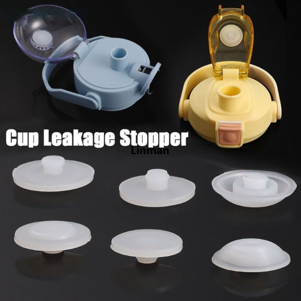 Linman 1/5Pcs New Silicone Bottle Lid Plug Coffee Cup/Travel Tumbler/Mug/Vacuum BotNew tles Water Bottle Accessory Seal Plug Non Spill Universal Straw Hole Grommets