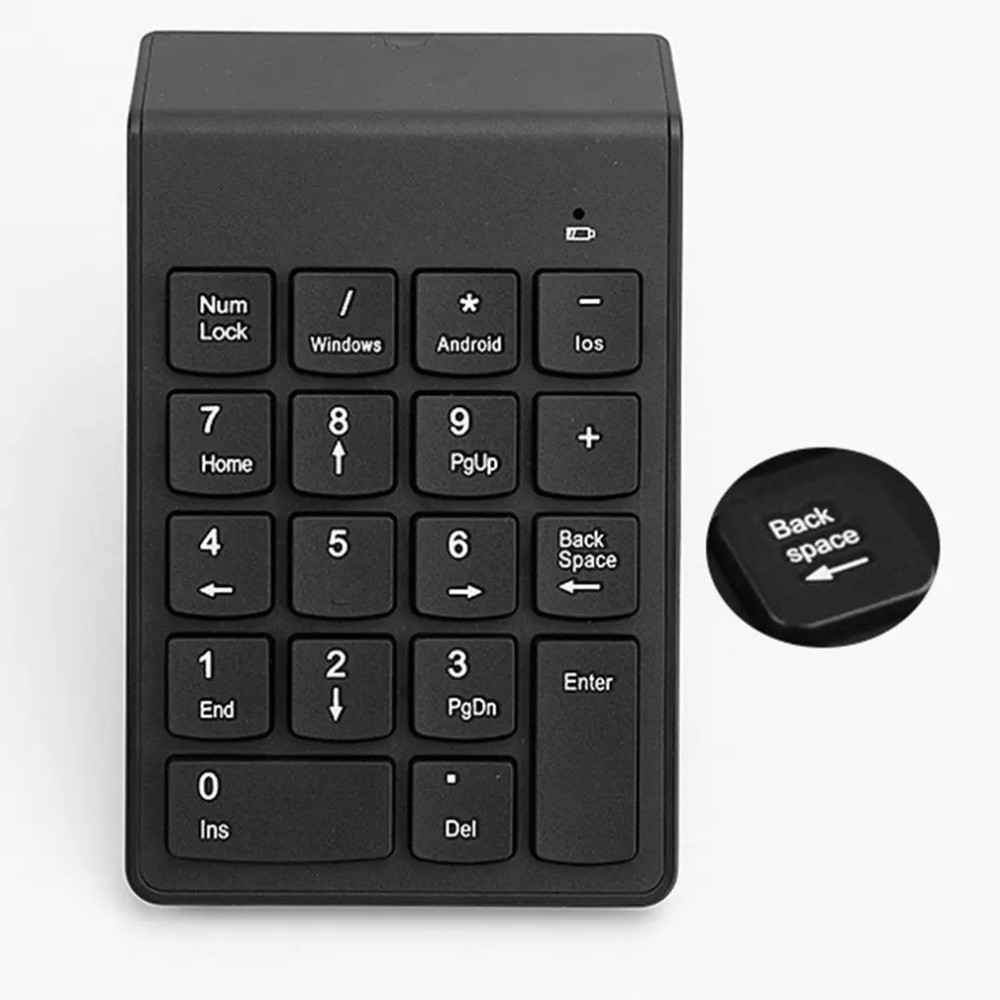 Smart 2.4G Wireless Wireless Keyboard 18 Keys Slim Design Mini Digital Keypad Portable Ergonomic Wireless Numeric Keypad Office