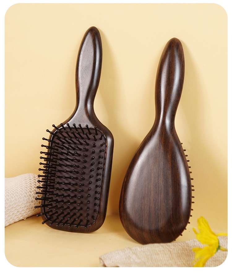 Maange 1pc Sandle Wood Ebony Airbag Comb Scalp Head Meridian Massage Comb