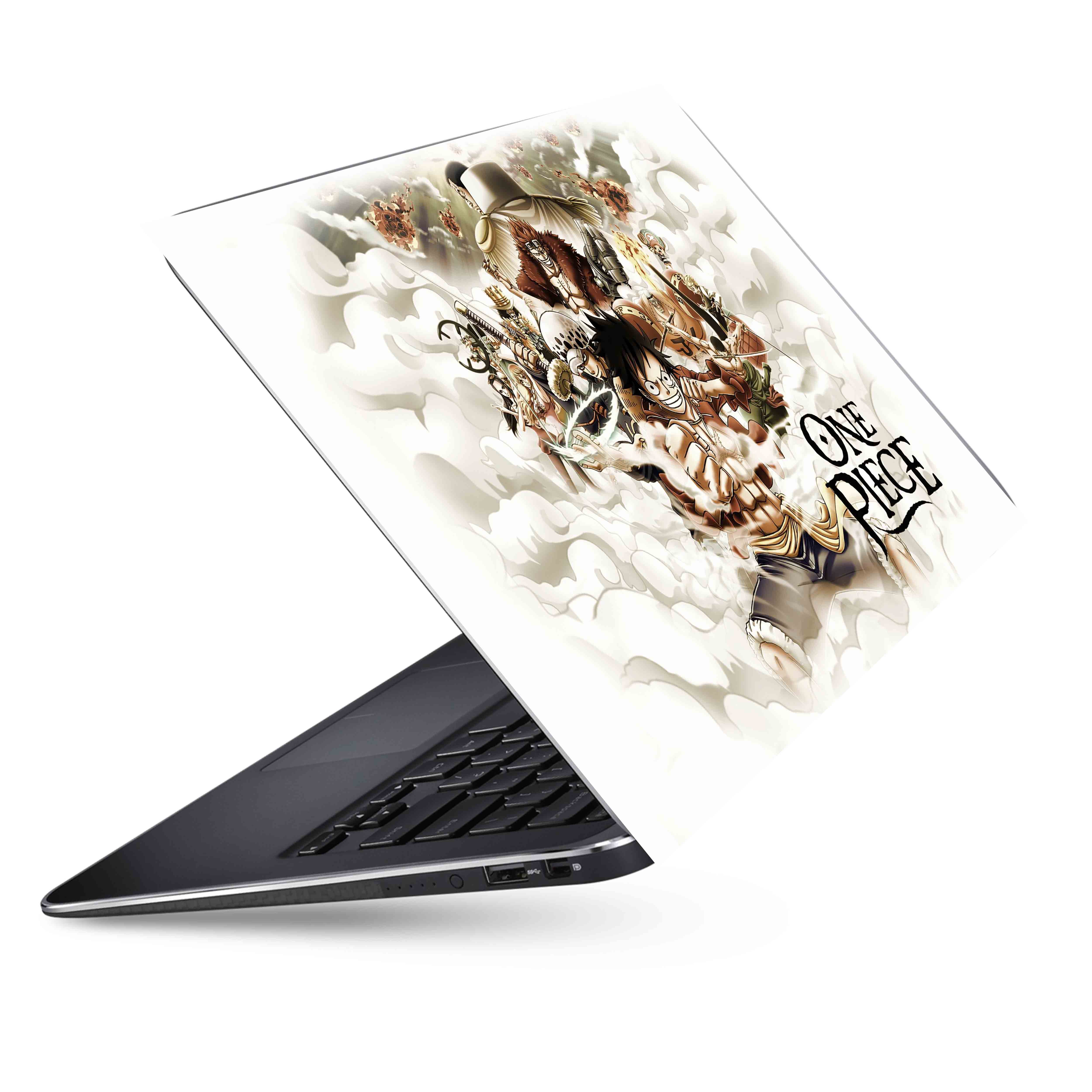 One Piece digital wallpaper, Anime, Brook (One Piece), Franky (One Piece) laptop Sticker,Skin.Wraps (15.7 By10 Inches)For All Laptop Models