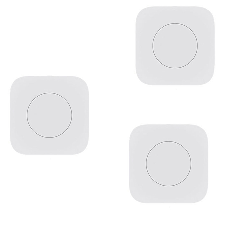 3X Tuya Zigbee Wireless Mini Switch One Key Push Button Control Scene Smart Remote Controller Home Automation