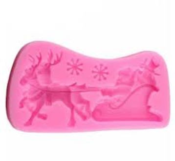 Ssjmnepal Christmas Theme Silicone Mold Tree Deer Fondant Dessert Ice Cube Candy Chocolate Mold