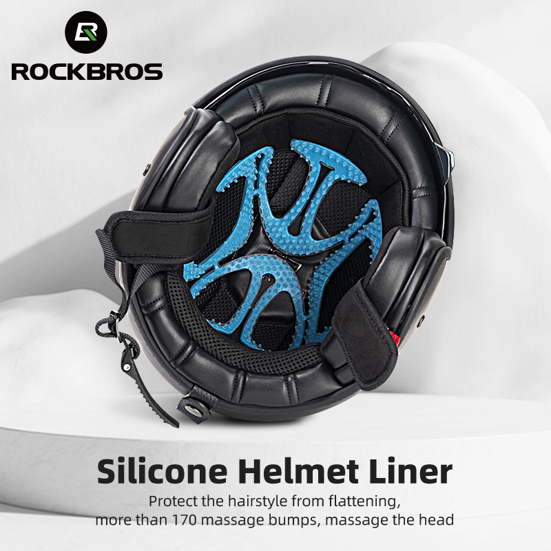 ROCKBROS Universal Silicone Helmet Pad Convenient Protection Breathable Washable Inner Liner For Motorcycle Bicycle