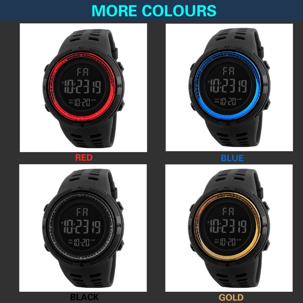 High Quality Casual Sports Watch Simple LED Screen Digital Watch Electronic Watch Men