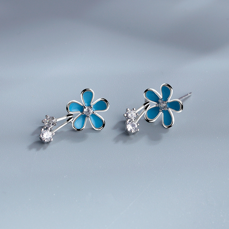 【Hottest Trends】New Flower Tassel Earrings Female Niche Design Sensei Earrings Style Fresh and Sweet Daisy Earrings Elegant Earrings