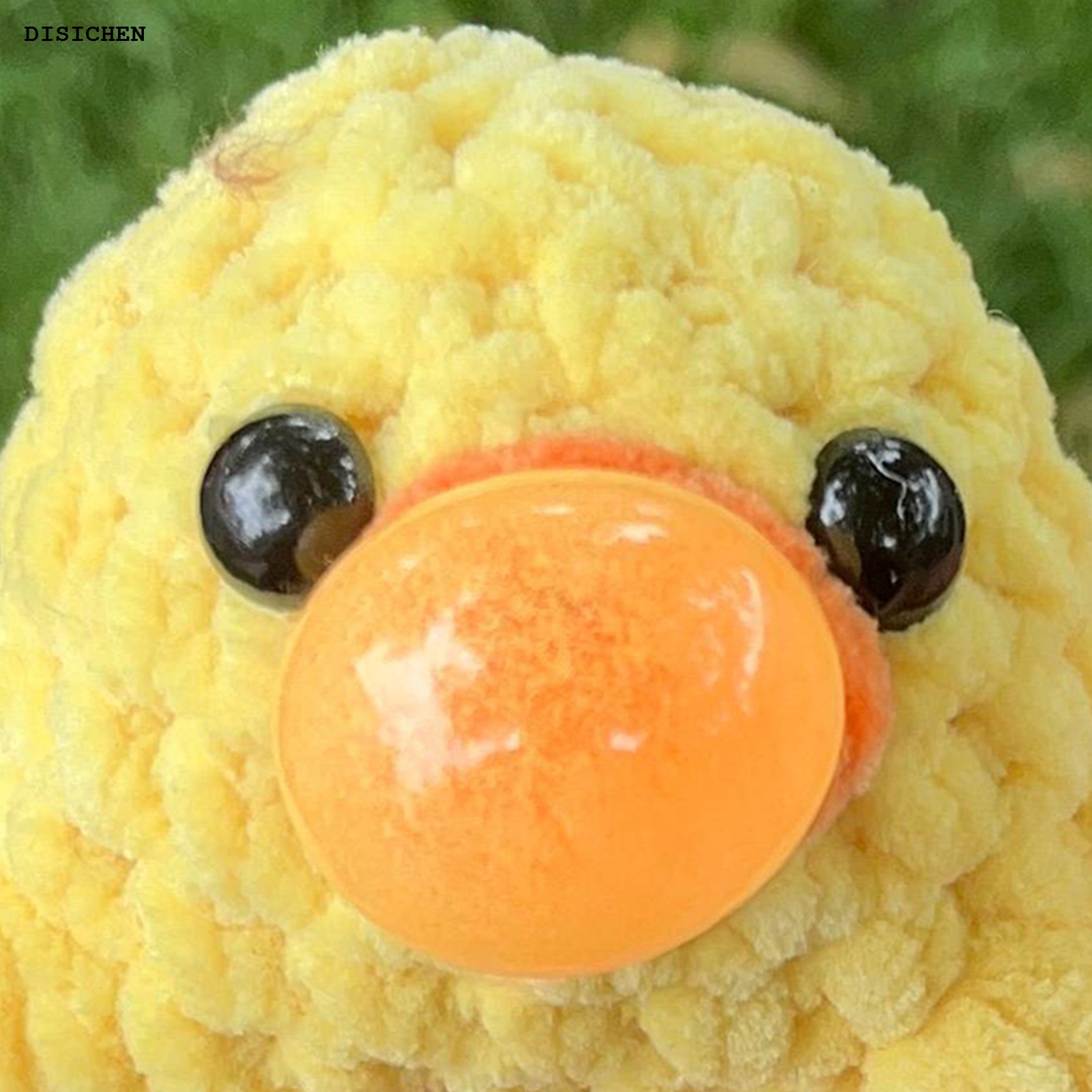 DISICHEN New Aomeidaju Animal Crochet Doll Handmade Crochet Animal Stress Relief Toy Squeeze Duck Dog Frog Chick Pig Doll for Sensory Fidget Blowing Bubble Laying Egg Design Pig Crochet Doll