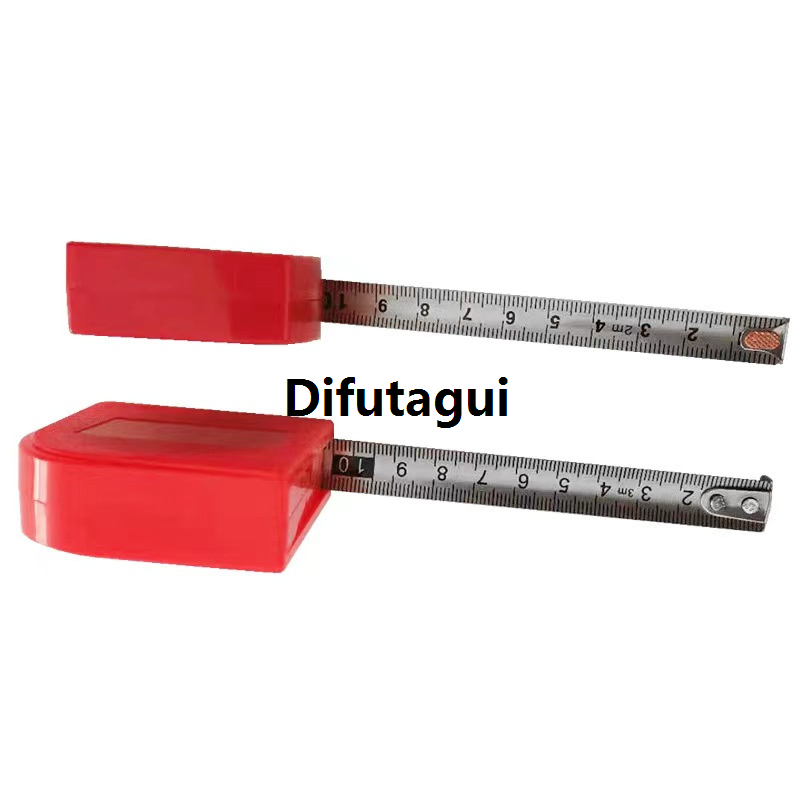 Difutagui 2m/3m Retractable Ruler Tape Portable Tape Measure Stainless Steel Hot Selling Mini Metal Wear-Resistan Ruler Measuring Woodworking Tools