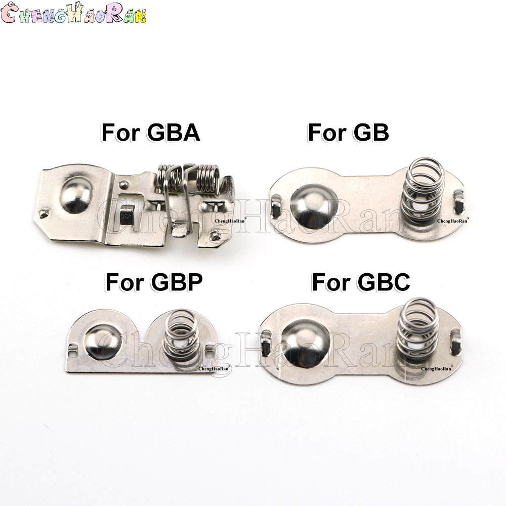 HOT 2PCS Battery Terminals Spring Contacts Battery Spring Replacement for Nintendo GameBoy Color Advance Pocket GBP GBA GBC GB