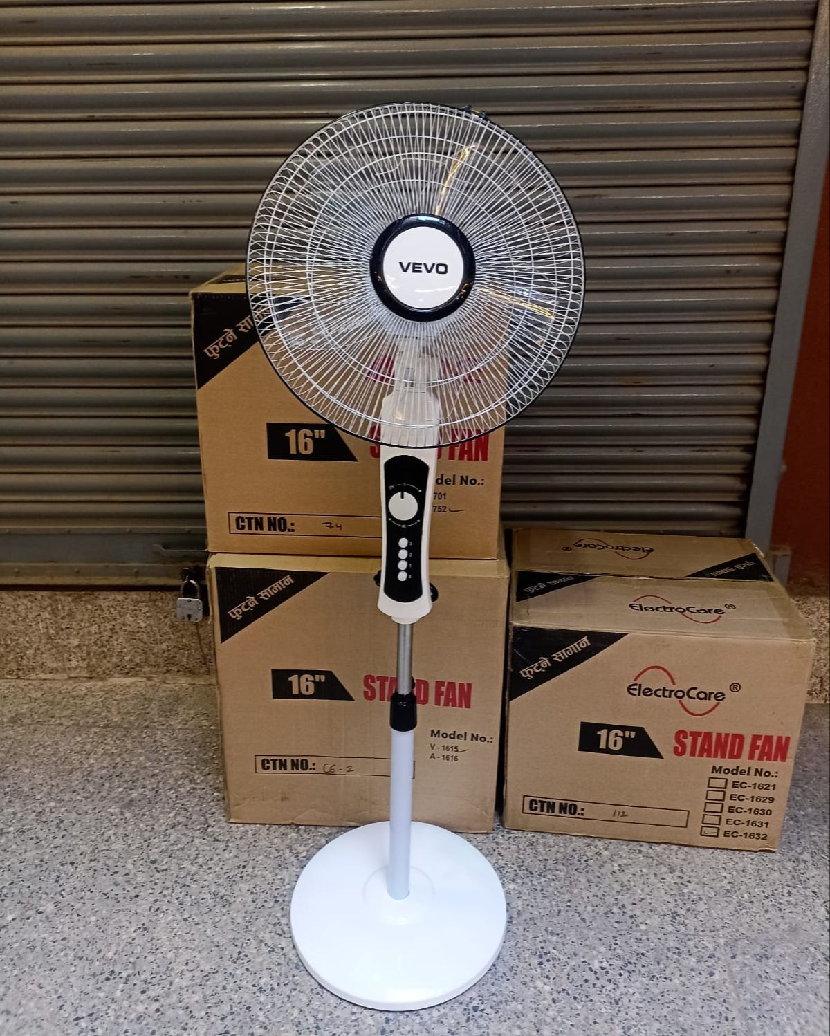Wega/Vevo Stand Fan With Timer And Heavy Base