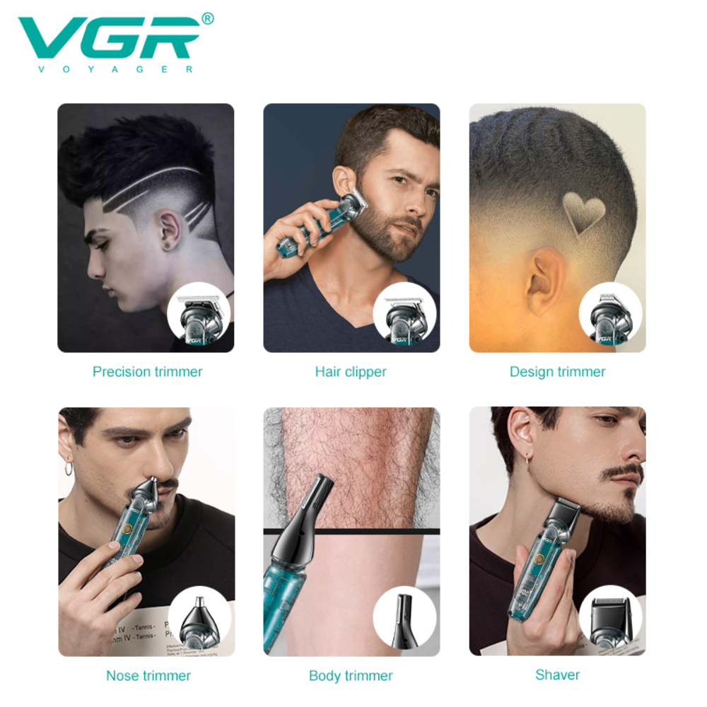 HOT VGR Hair Trimmer Electric Barber Hair Cutting Machine Hair Clipper Beard Shaver Multifunctional Trimmer for Men V-102
