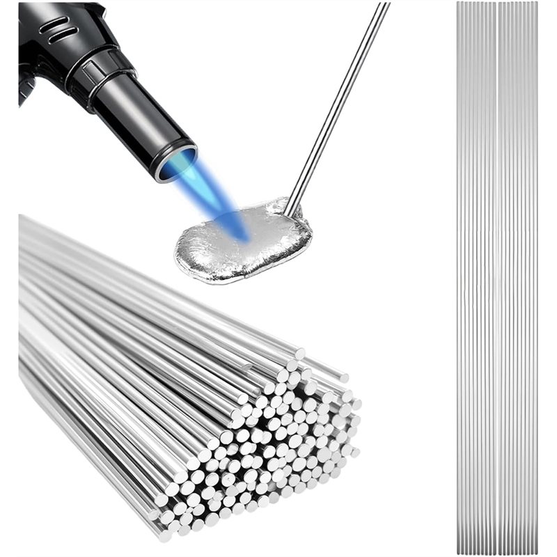 Aluminum Brazing Rods, 50PCS Low Melt Aluminum Soldering Wire, for All Position Aluminum Repair Rods