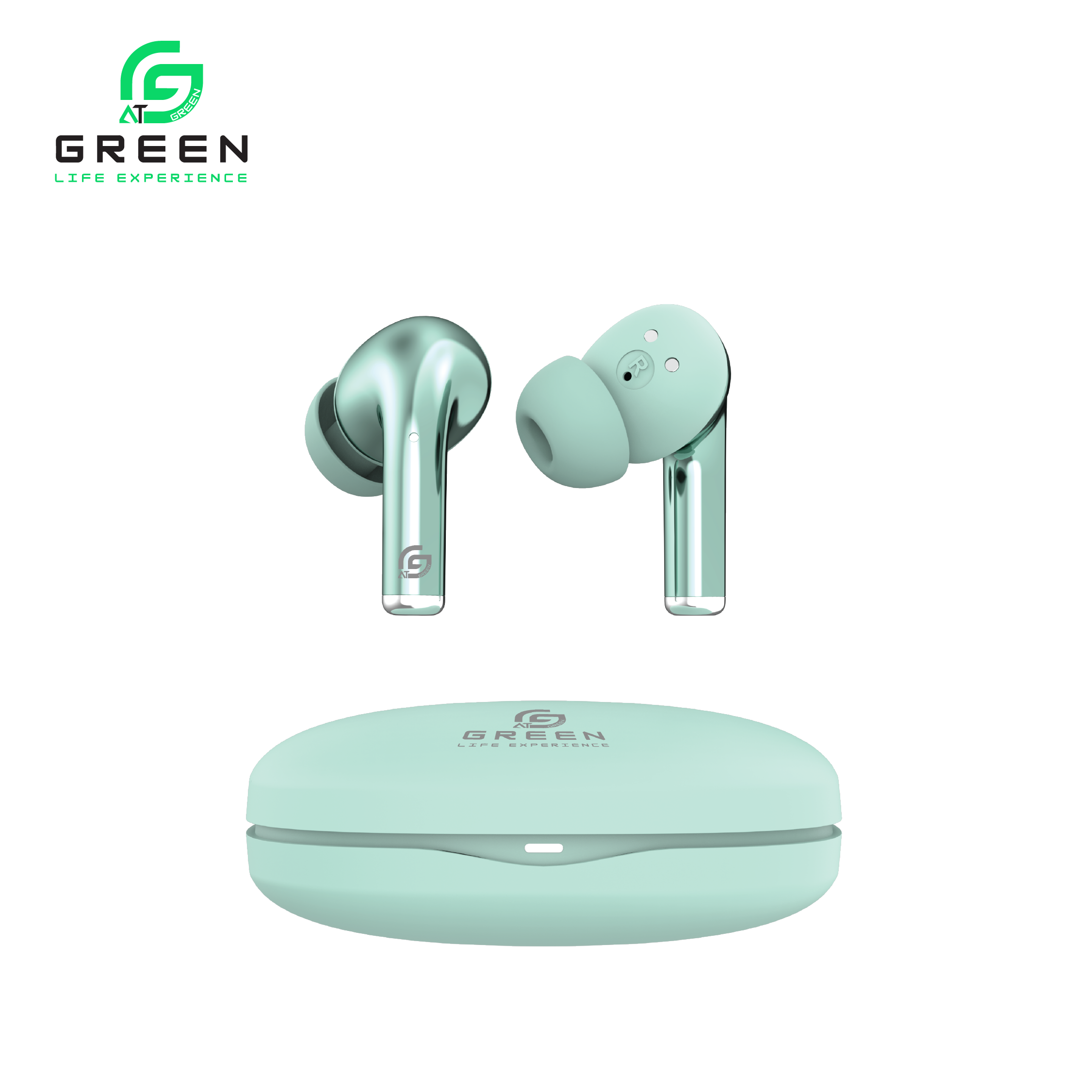 Green Buds Ultra ANC (UP to 32 dB) Earbuds| Dual Devices Connection | 45 Hours | Quad Mic | App Support | BT Version 5.3 | IPX5 Water Resistance | ASAP Fast Charging | 11mm Driver For Deep Bass Wireless Earbuds | Type-c Charging