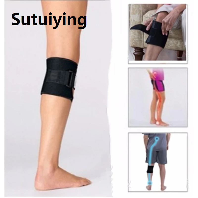 Sutuiying 1pc Knee Brace Support Knee Leg Brace Back Pain Acupressure Sciatic Nerve Pad Health Care Basketball Volleyball Protection Brace