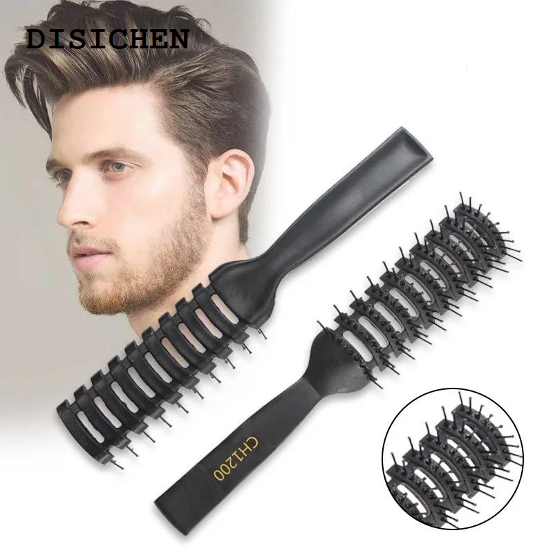 DISICHEN Profesional 1pc Ribbed Comb for Men Boy Fluffy Hair Brush Salon Hairdressing Combs Massage Comb Scalp Barber Hair Styling Hair Comb