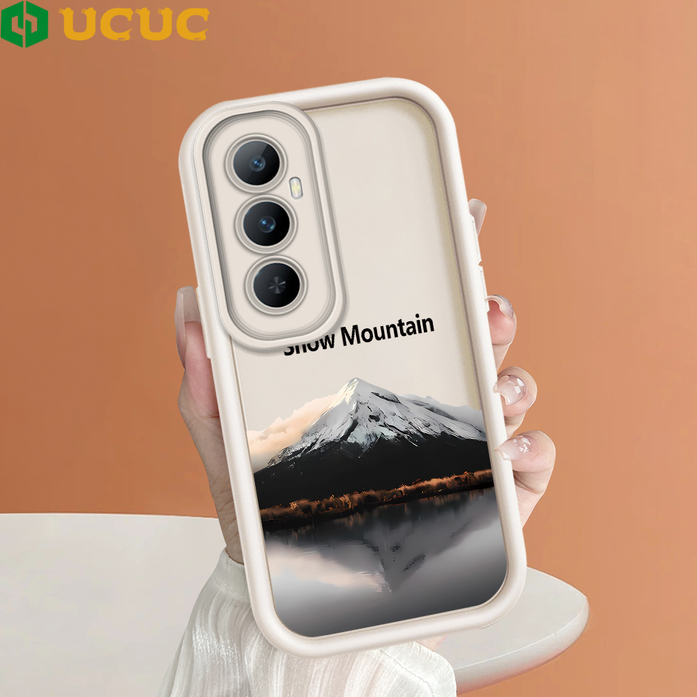 UCUC for Realme C65 Back Cover Cool Spider Man Soft Silicone Square Ladder Phone Case