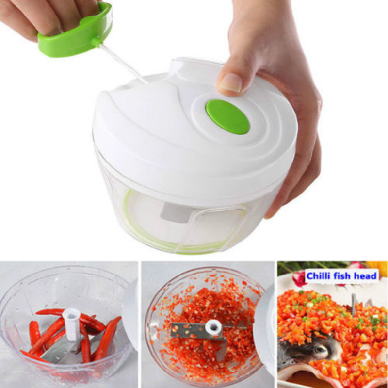 Multi-function Handheld Vegetable Shredder - Powerful Manual Food Chopper for Cutting Various Foods, Nuts, and Pesto