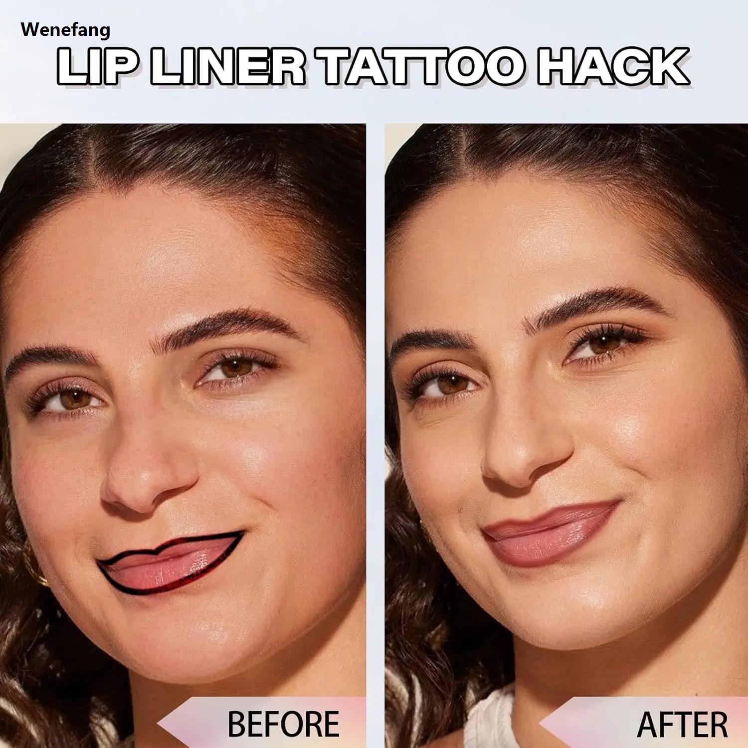 Wenefang Peel Off Lip Liner Stain Long Wear Tattoo Lip Liner Matte Finish Luxury Long Lasting Waterproof Transfer-proof Highly Pigmented Color