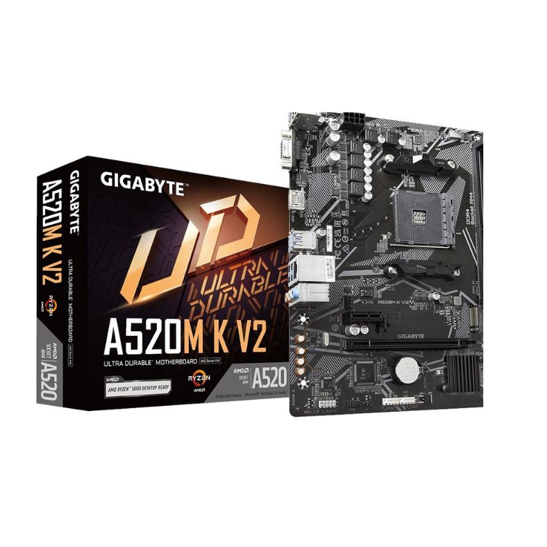 GIGABYTE A520M K V2 Micro-ATX AMD Motherboard