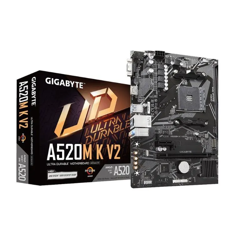GIGABYTE A520M K V2 Micro-ATX AMD Motherboard