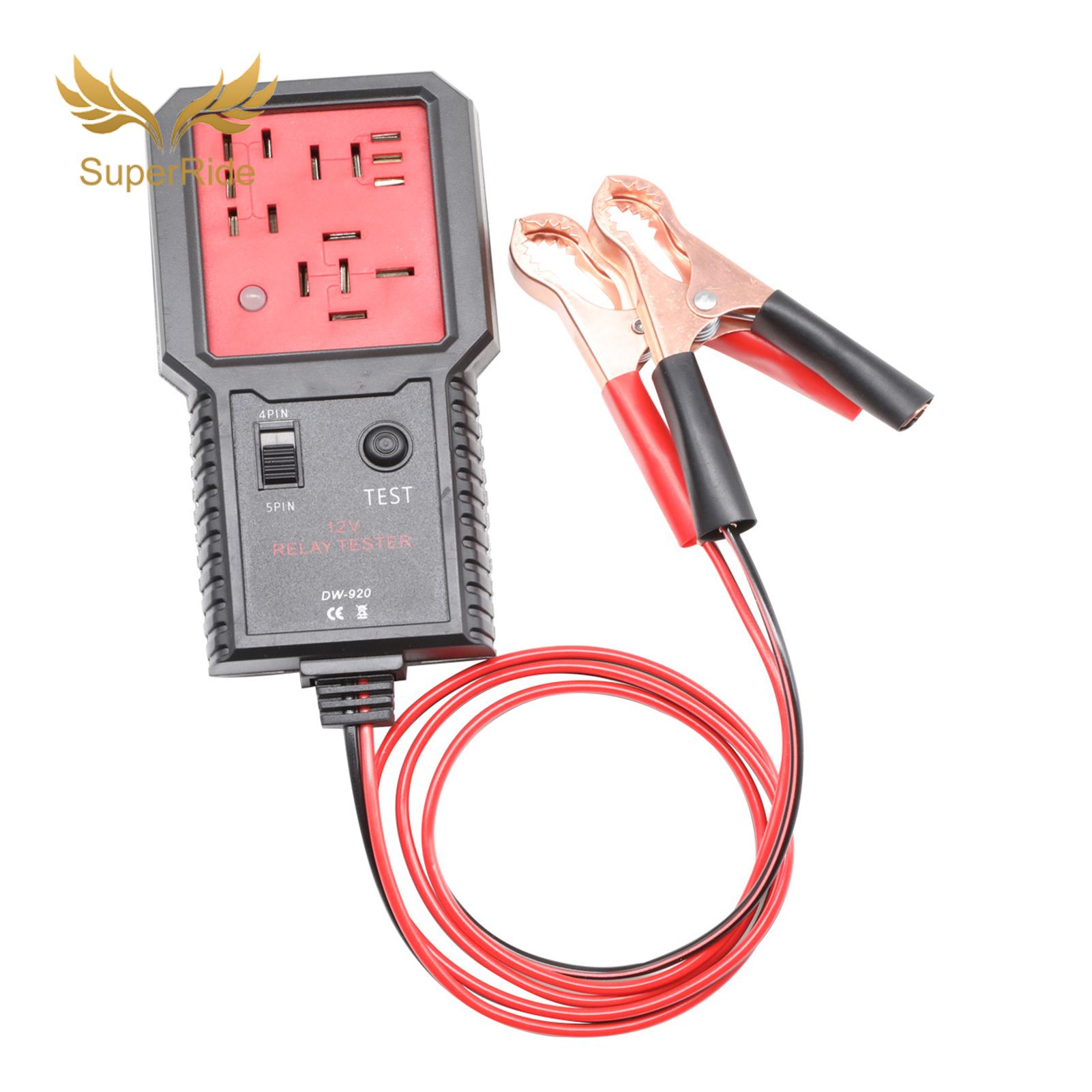 SuperRide 5-pin Relay Tester Automotive Relay Tester 12v with Led Indicator - 4-pin 5-pin Car Relay Diagnostic Tool Voltage Tester for Easy