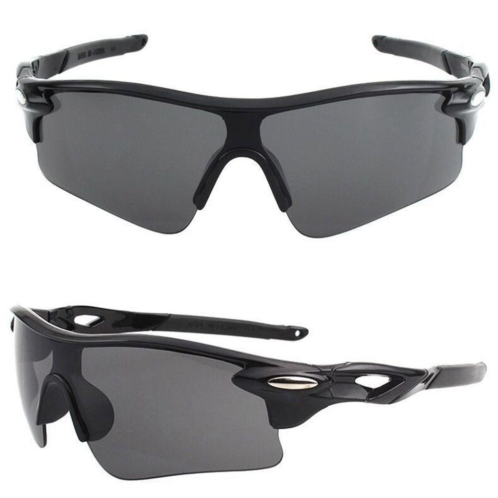 Black Plastic Frameless Rectangle Design Sunglasses For Men