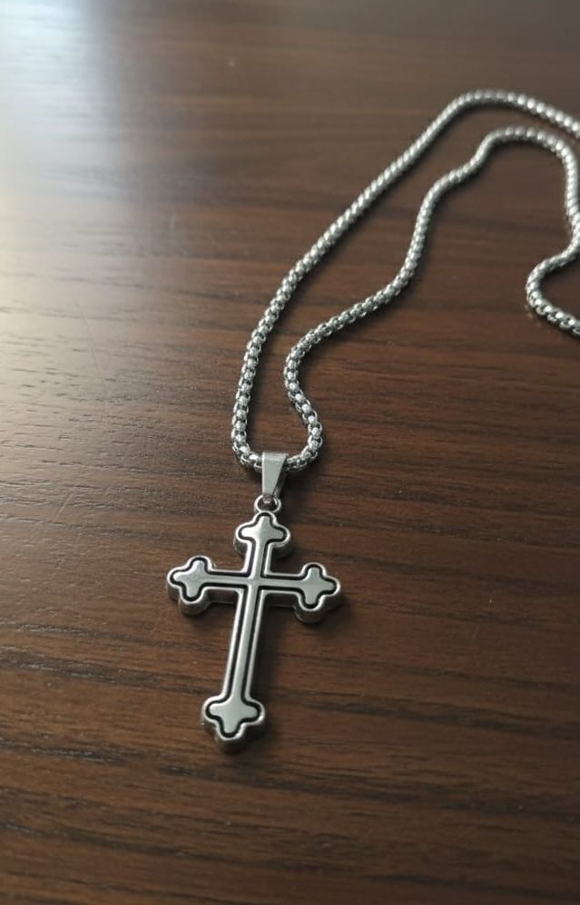 Stainless Steel Cross Pendant 1Pcs